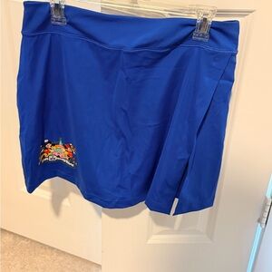 Walt Disney World Women's Blue Athletic Skort with Disney Characters Size L